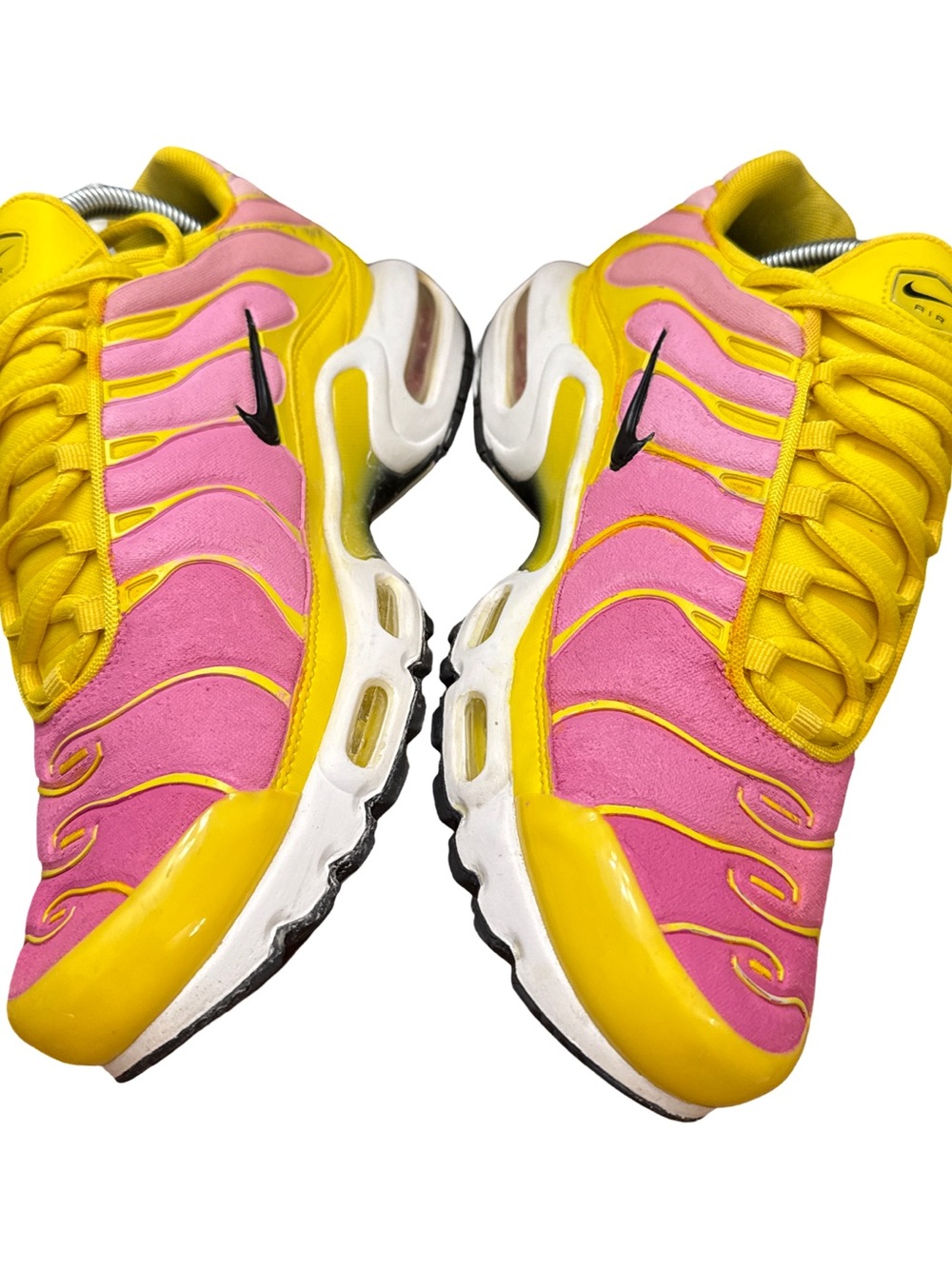 Nike Women's Pink and Yellow Sneakers - Picture 3 of 11